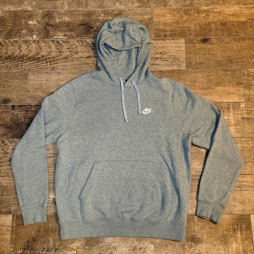 Nike Mens Sportswear Club Fleece Pullover Sweatshirt Drawstring Hoodie Medium